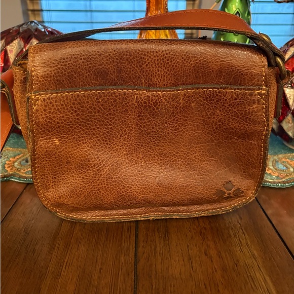 Patricia Nash Brown and Orange Floral Crossbody Bag - Picture 3 of 5